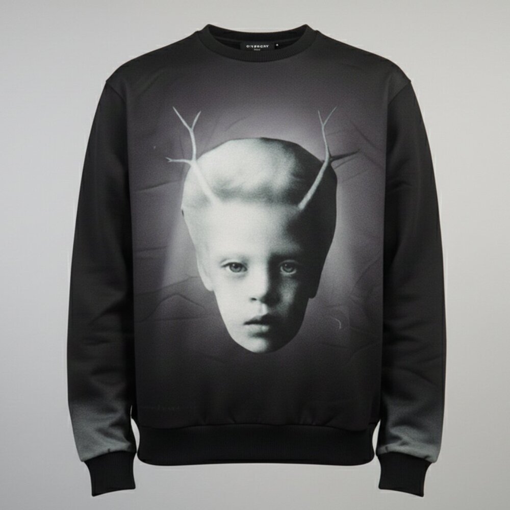 Givenchy Black "Deer Boy" Crewneck